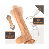 Dr. Skin Silicone - Dr. Grey - 7 in Thrusting Dildo - Vanilla