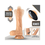 Dr. Skin Silicone - Dr. Grey - 7 in Thrusting Dildo - Vanilla