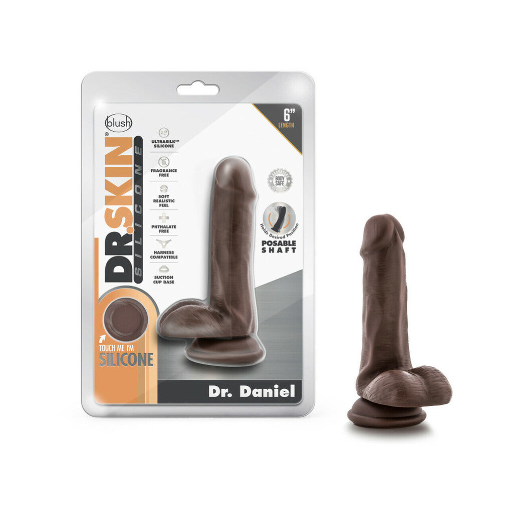 Dr. Skin Silicone - Dr. Daniel - 6 in Dildo with Suction Cup