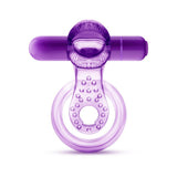 Play With Me - Lick It - Vibrating Double Strap Cock Ring - Purple