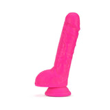 Neo Elite - 9 in Silicone Dual Density Dildo with Balls