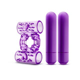 Play With Me - Double Play - Dual Vibrating Cock Ring - Purple