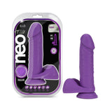 Neo Elite - 8 in Silicone Dual Density Dildo with Balls