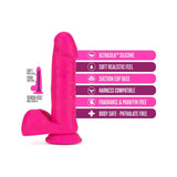 Neo Elite - 8 in Silicone Dual Density Dildo with Balls