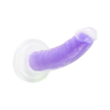 Neo Elite - Glow in the Dark - Light - 7 inch Silicone Dual Density Dong - Neon Purple