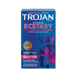 Trojan Double Ecstasy Condoms - Pack of 10