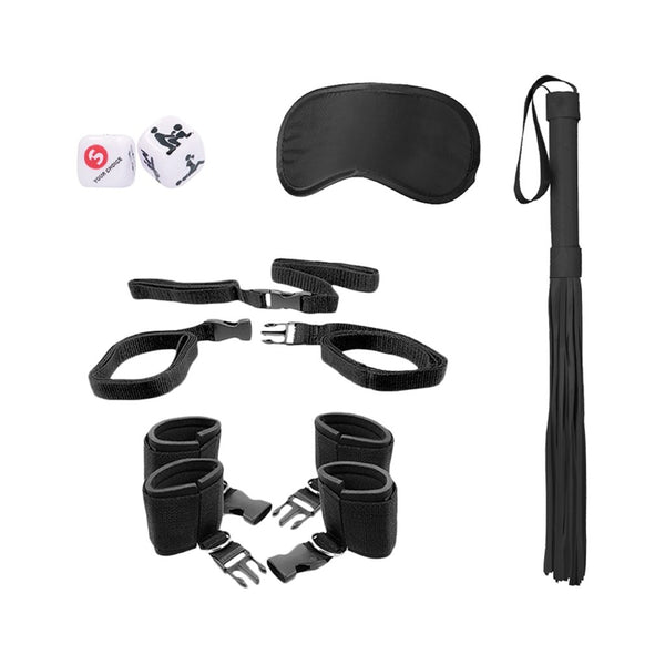 Bed Post Bindings Restraing Kit - Black