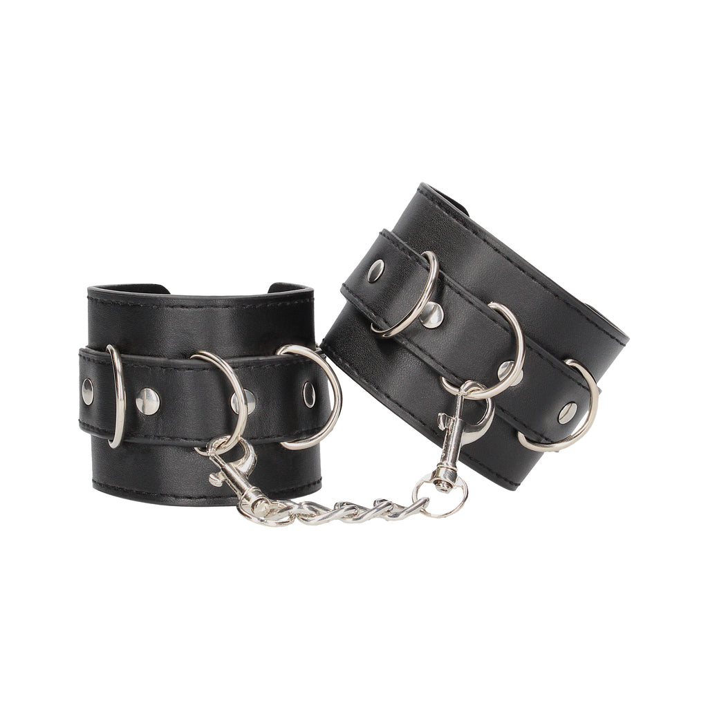 Bonded Leather Hand Cuffs With Handle - With Adjustable Straps – The Love  Store Online