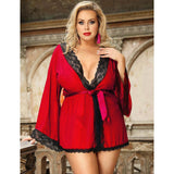 Rosie Lace Robe - Red