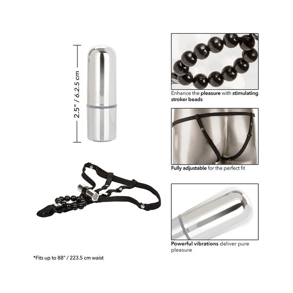 Rechargeable Lover's Cheeky Panty with Stroker Beads