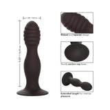 Silicone Ribbed Anal Stud