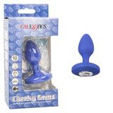 Cheeky Gems™ Medium Rechargeable Vibrating Probe - Blue