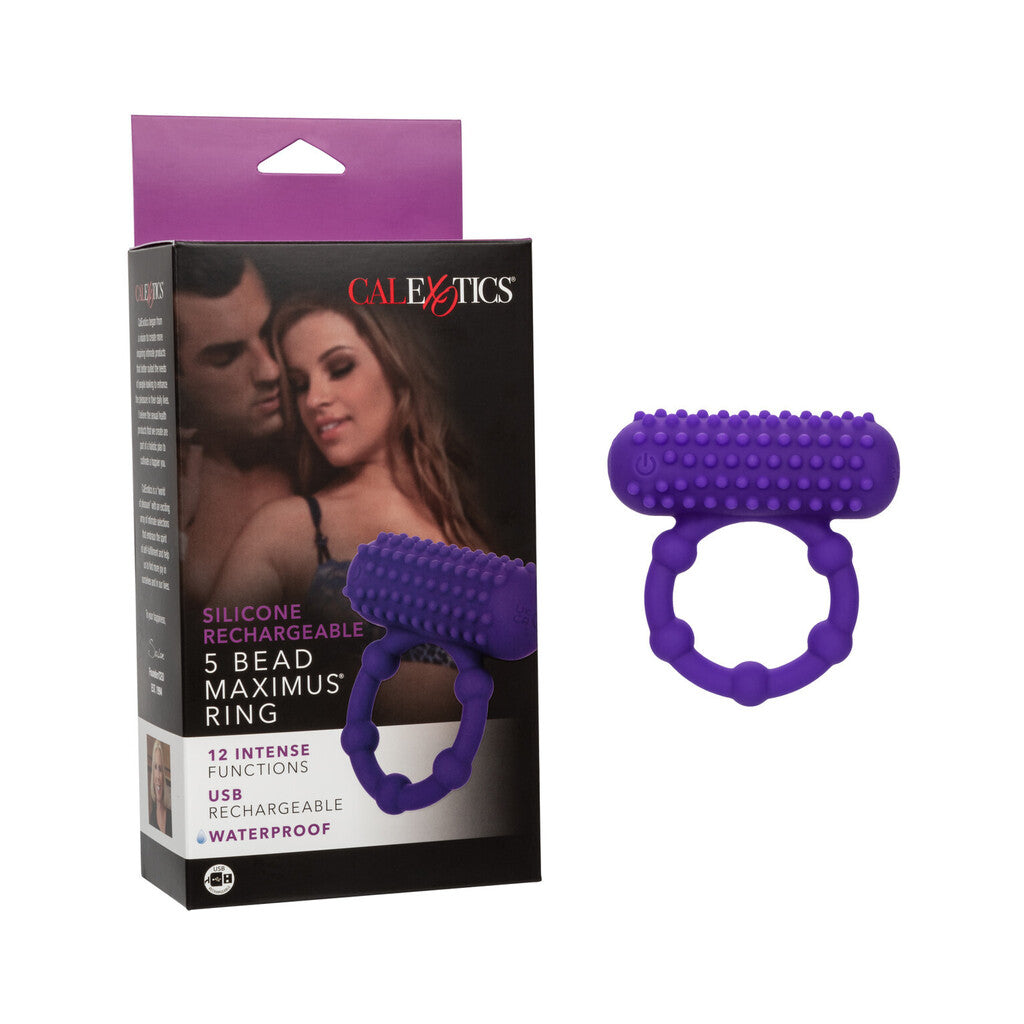Silicone Rechargeable 5 Bead Maximus Ring The Love Store Online Silicone Rechargeable 5 Bead Maximus Ring The Love Store Online