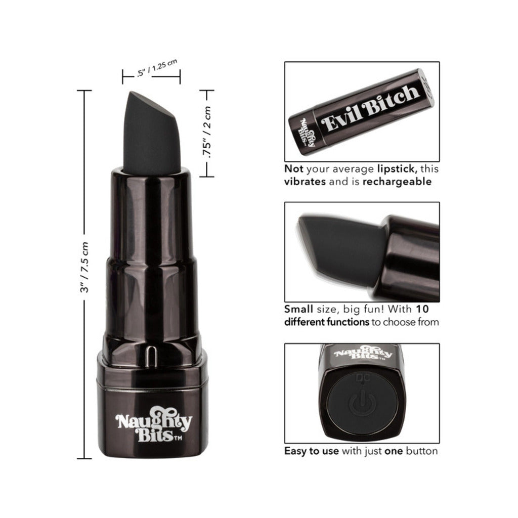 Naughty Bits Evil Bitch Lipstick Vibrator The Love Store Online Naughty Bits Evil Bitch Lipstick Vibrator The Love Store Online