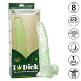 Naughty Bits® I Leaf Dick™ Glow-In-The-Dark Weed Leaf Dildo