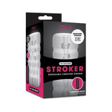 Zolo The Girlfriend Stroker Squeezable Vibrating Masturbator With Bullet - Clear