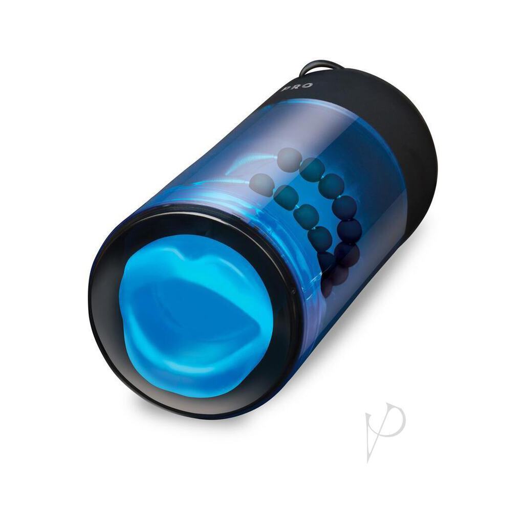 Zolo Blowpro Vibrating Simulator Masturbator With Bullet - Blue/Black