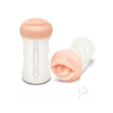 Zolo Squeezable Deep Throat Masturbator - Mouth - Vanilla/Clear