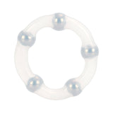 Metallic Bead Ring - Clear