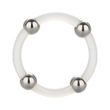 Steel Beaded Silicone Ring
