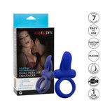 Couples Enhancers Silicone Rechargeable Dual Pleaser Enhancer - Blue