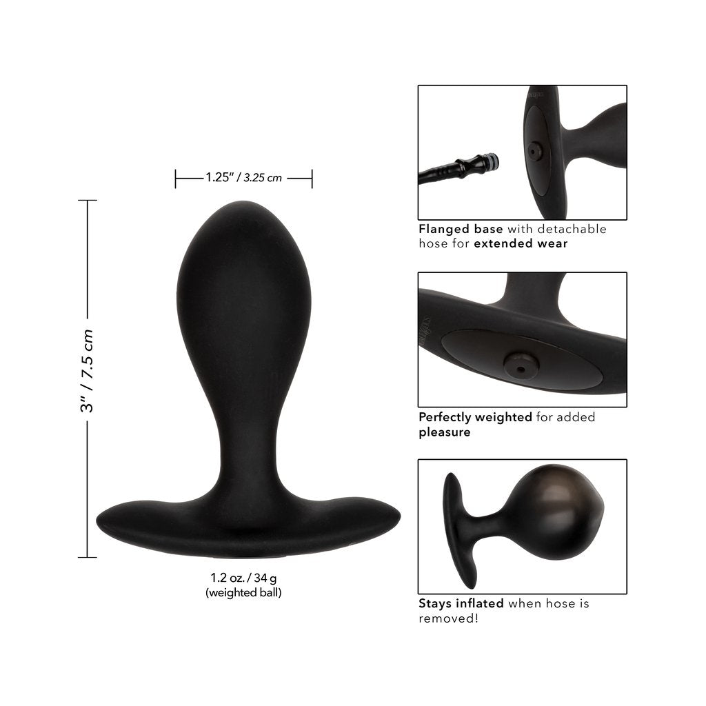 Weighted Silicone Inflatable Plug - Black The Love Store Online Weighted Silicone Inflatable Plug - Black The Love Store Online