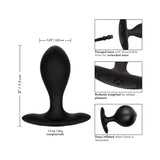 Weighted Silicone Inflatable Plug - Black