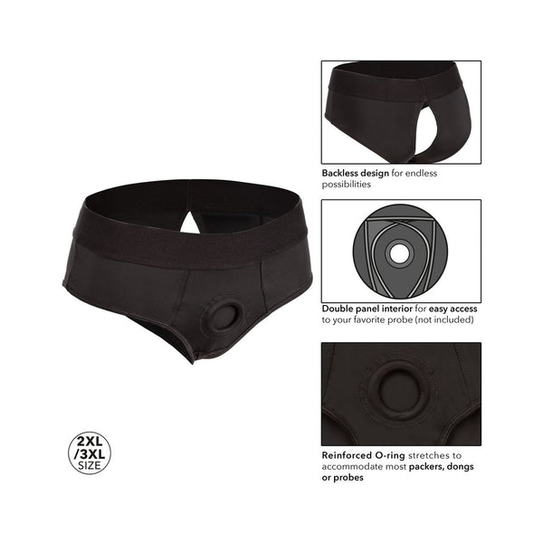 Boundless Backless Brief Harness - Black – The Love Store Online