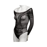 Scandal Plus Size Off the Shoulder Body Suit - Black