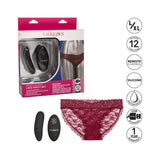 Remote Control Lace Panty Set - Burgundy