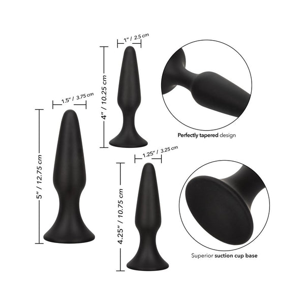 COLT Silicone Anal Trainer Kit - Black