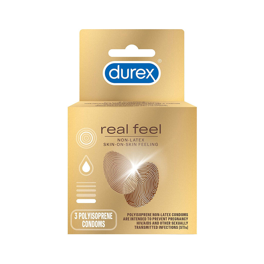 Durex Real Feel Non-Latex Condoms - 3 Pack