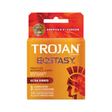 Trojan Ecstasy Ultra Ribbed - 3 Pack