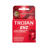 Trojan Enz Non-Lubricated Condoms - Pack of 3