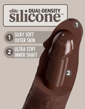 7" Vibrating Silicone Dual Density Cock with Remote