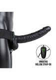 Vibrating Hollow Strap-On with Balls - 9" / 23 cm